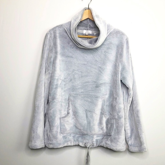 FAT face grey loungewear turtleneck teddy pull over - Picture 1 of 10